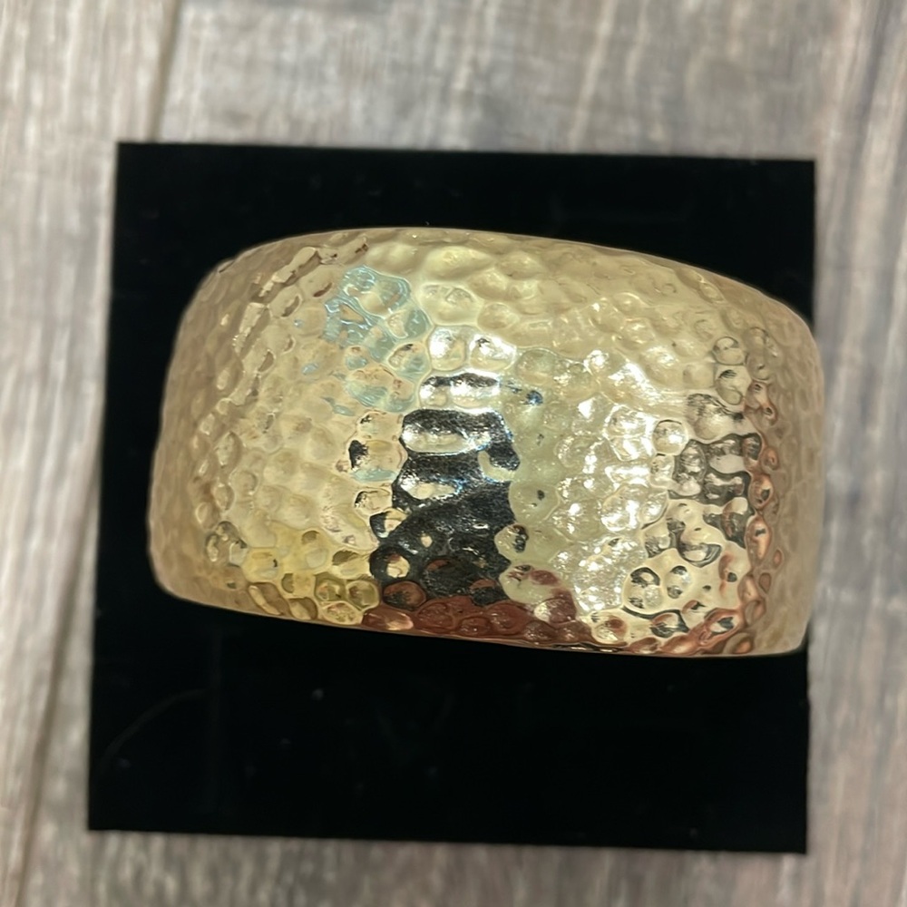 Hammered Dome Cuff bracelet